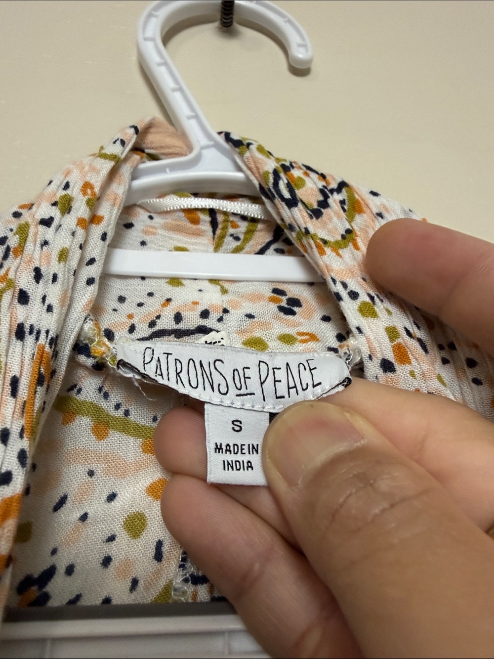 Patrons of Peace Paisley Kimono Cardigan Boho Open Front Size S - Picture 8 of 8